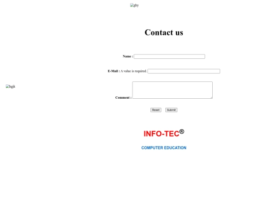 INFO-TEC/F 1 Contact screenshot