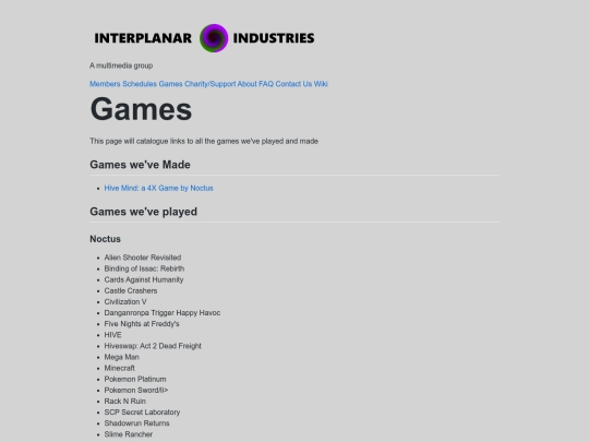 Games screenshot