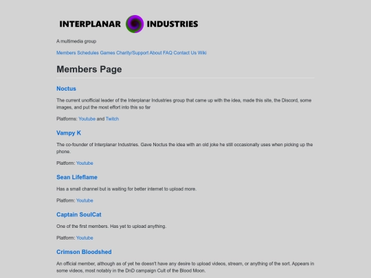 Members screenshot