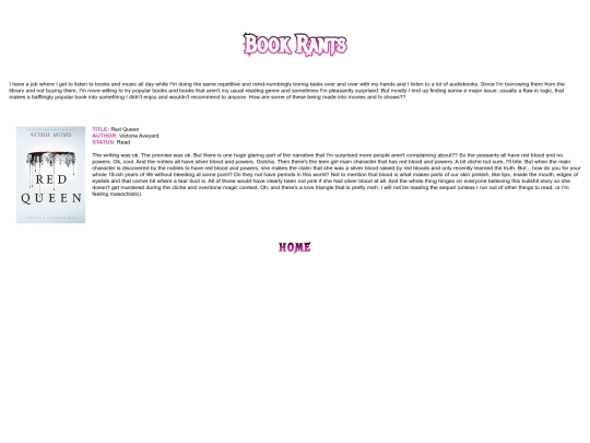 bookrants screenshot