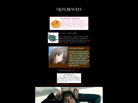 quizzes screenshot