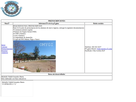 Preinscripciones screenshot
