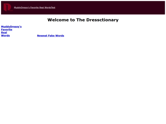 dressctionary/welcome screenshot