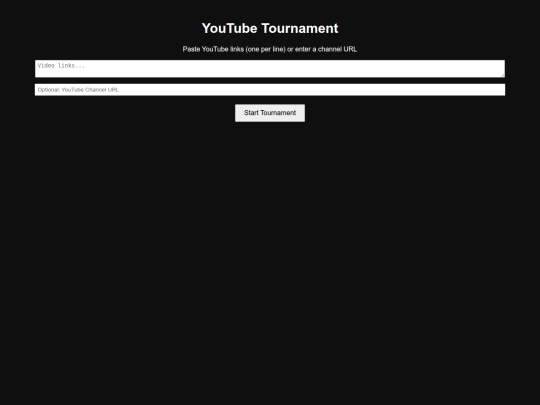 youtubetournament screenshot