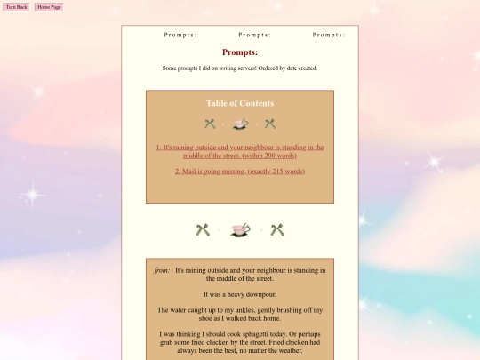 belovedwritings/prompts screenshot