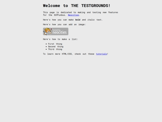 testgrounds/testindex screenshot