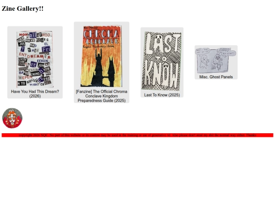 zinesgallery screenshot
