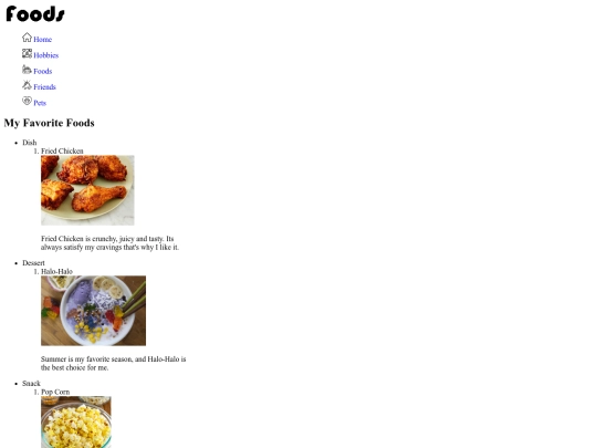 foods screenshot