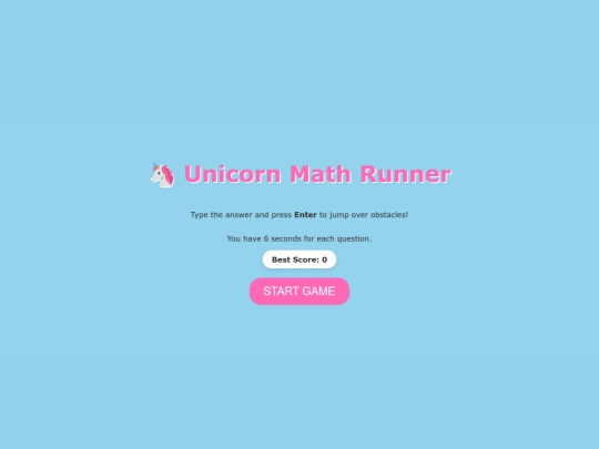 unicornmathgame screenshot