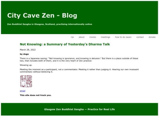 posts/3-28-22 not knowing - summary of yesterdays's dharma talk screenshot