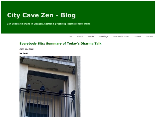 posts/4-10-22 everybody sits - Summary of Today's Dharma Talk screenshot