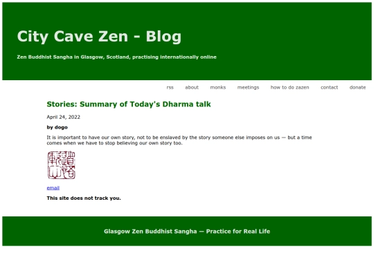 posts/4-24-22 Stories - Summary of Today's Dharma Talk screenshot
