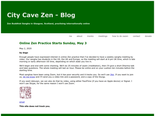 posts/5-2-20 Online Zen Practice Starts Sunday May 3 screenshot