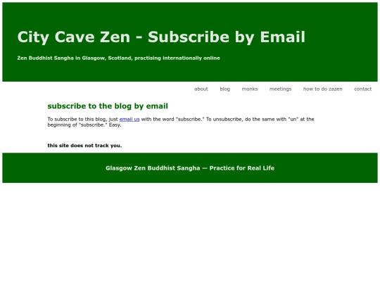 subscribe by email screenshot
