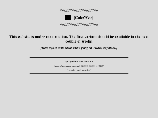 backups/cubeweb screenshot