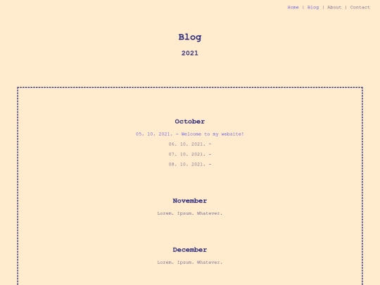 pages/blog screenshot
