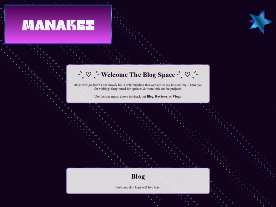 Blog screenshot