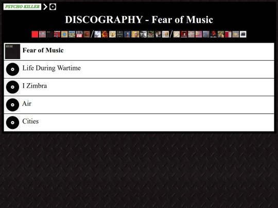 discog/fear screenshot