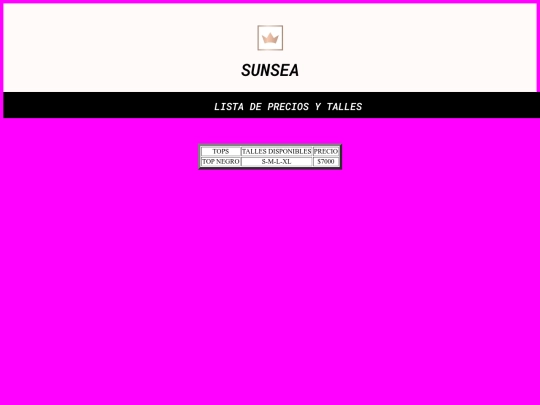 sunsea/tallesypreciostop1 screenshot
