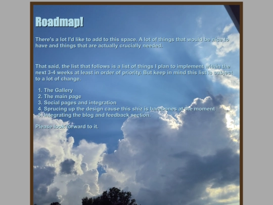 Roadmap screenshot