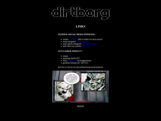 links screenshot