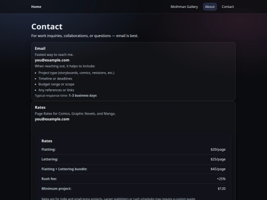 contact screenshot