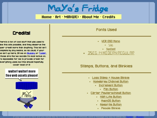 site/Credits screenshot