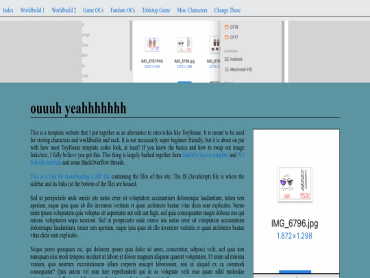 index screenshot