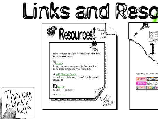 links screenshot