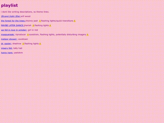 Playlist screenshot