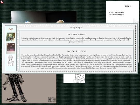 blog screenshot