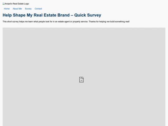 survey screenshot