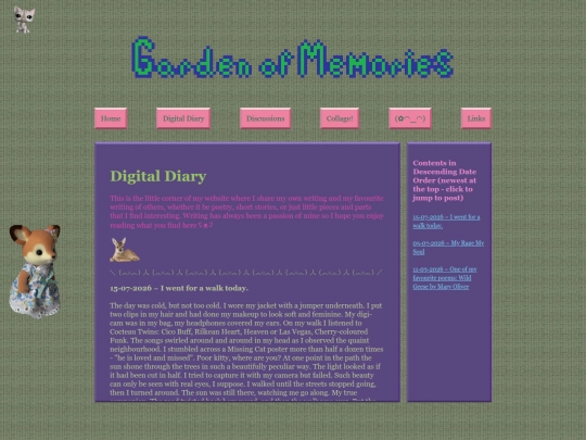 digital-diary screenshot