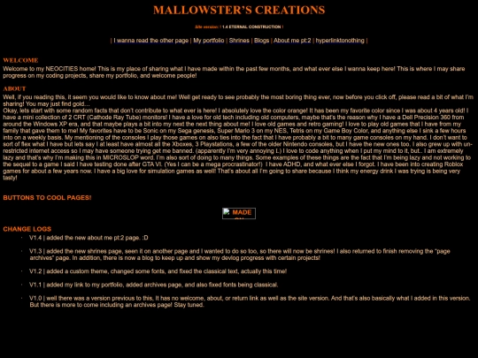 Mallowstershomepage screenshot