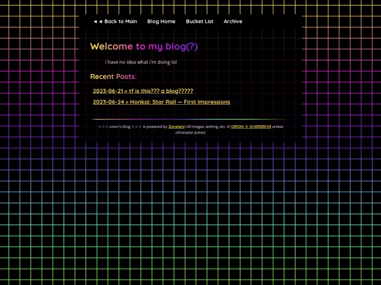 blog screenshot