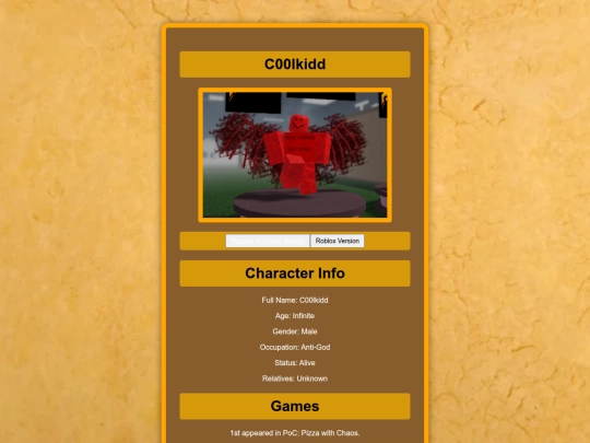 Characters/Coolkidd screenshot