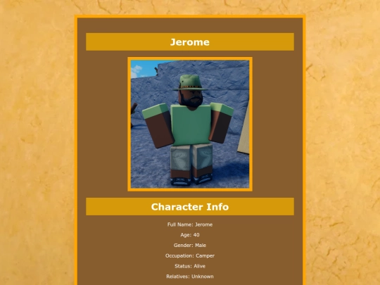 Characters/Jerome screenshot
