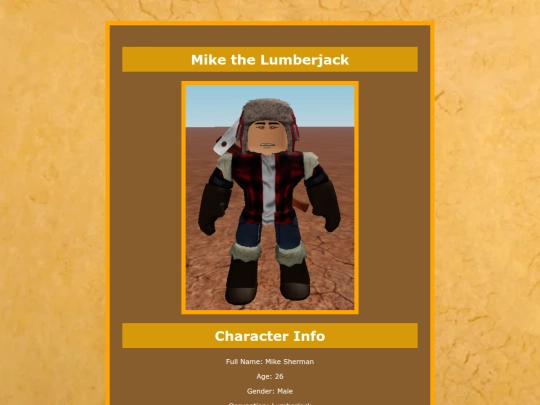 Characters/Mike-the-lumberjack screenshot