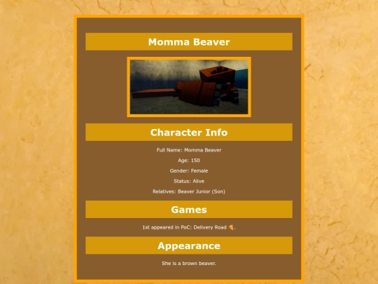 Characters/Momma-beaver screenshot