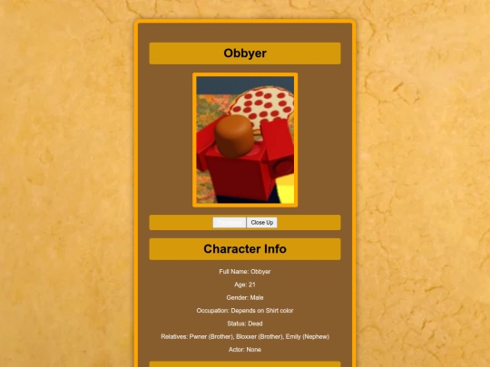 Characters/Obbyer screenshot