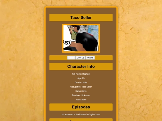 Characters/Taco-seller screenshot