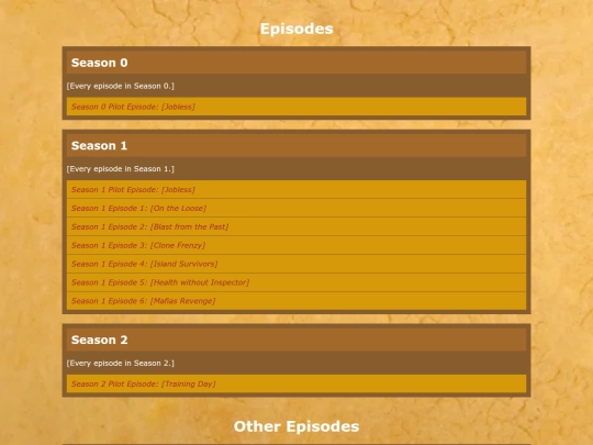 Episodes screenshot