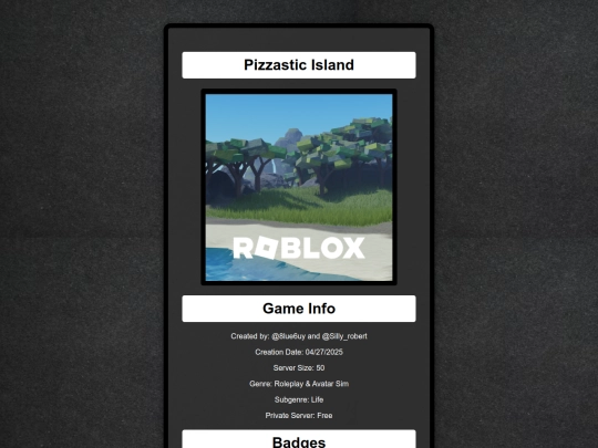 Extras/PizzasticIsland screenshot