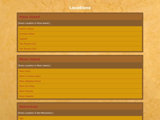 Locations screenshot