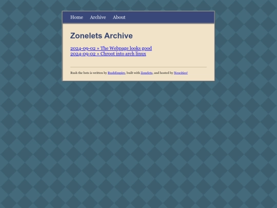 archive screenshot