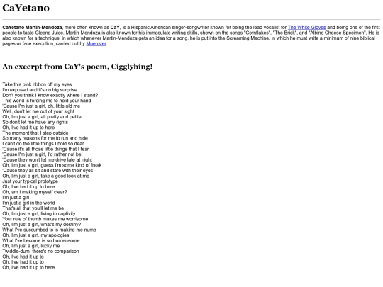 gleengipedia/CaYetano screenshot