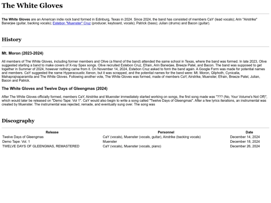 gleengipedia/The_White_Gloves screenshot