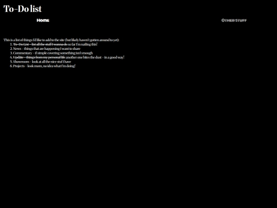list screenshot