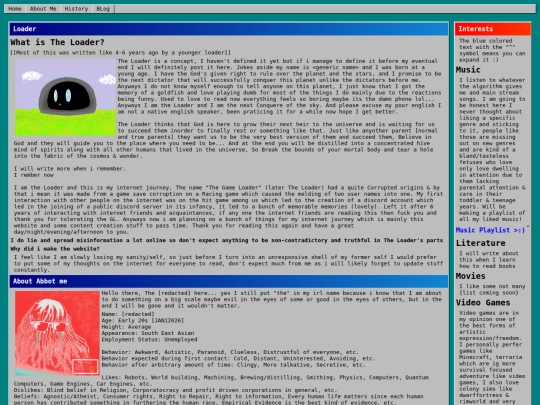 about-me screenshot