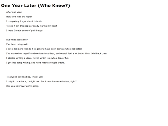 Sagas/Daily_Sagas/OneYearlater screenshot